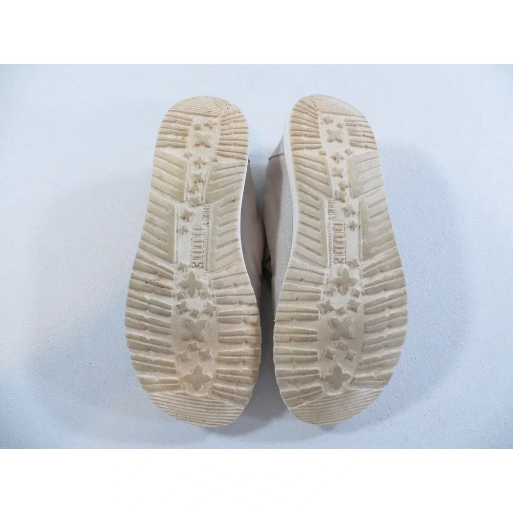 Hey Dude Wendy Sparkling‎ Pearl Grey Women's Slip On Loafer Shoes Size 8